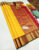 New Border Design Kanjivaram Pure Wedding Silk Saree Lemon Yellow Color w/ Blouse