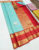 New Design Kanjivaram Pure Wedding Silk Saree Light Blue Color w/ Blouse