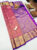 Unique Design Kanjivaram Pure Wedding Silk Saree Magenta Color w/ Blouse