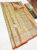Beautiful Design Kanjivaram Pure Wedding Silk Saree Multi and Cream Color w/ Blouse