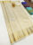 New Kanjivaram Pure Wedding Silk Saree Off White Color w/ Blouse