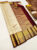Trending Kanjivaram Pure Wedding Silk Saree Off White Color w/ Blouse
