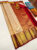 Trendy Design Kanjivaram Pure Wedding Silk Saree Off White Color w/ Blouse
