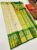 Unique Design Kanjivaram Pure Wedding Silk Saree Off White Color w/ Blouse
