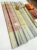 Parrot Design Kanjivaram Pure Wedding Silk Saree Peach and Gray Color w/ Blouse