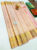 Latest Design Kanjivaram Pure Wedding Silk Saree Peach Color w/ Blouse