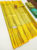 New Design Kanjivaram Pure Wedding Silk Saree Pineapple Yellow Color w/ Blouse