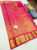 Beautiful Design Kanjivaram Pure Wedding Silk Saree Pink Color w/ Blouse