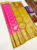 Trendy Annam Design Kanjivaram Pure Wedding Silk Saree Pink and Honey Color w/ Blouse