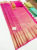 Unique Design Kanjivaram Pure Wedding Silk Saree Pink Color w/ Blouse