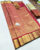 Traditional Design Kanjivaram Pure Wedding Silk Saree Pink Color w/ Blouse