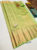 Trendy Design Kanjivaram Pure Wedding Silk Saree Pista Green Color w/ Blouse