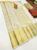 Trendy Design Kanjivaram Pure Wedding Silk Saree Pure White Color w/ Blouse