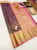 Trendy Design Kanjivaram Pure Wedding Silk Saree Purple Color w/ Blouse
