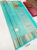 Kanjivaram Pure Wedding Silk Saree Rama Blue Color w/ Blouse