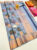Girls Design Kanjivaram Pure Wedding Silk Saree Rama Blue Color w/ Blouse