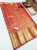 Grapes Design Kanjivaram Pure Wedding Silk Saree Red Color w/ Blouse