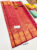 Animals Design Kanjivaram Pure Wedding Silk Saree Red Color w/ Blouse