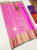 Beautiful Design Kanjivaram Pure Wedding Silk Saree Rose Color w/ Blouse