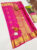 Trendy Design Kanjivaram Pure Wedding Silk Saree Rose Color w/ Blouse