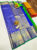 Unique Design Kanjivaram Pure Wedding Silk Saree Royal Blue Color w/ Blouse