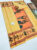 Adivasi Man Design Kanjivaram Pure Wedding Silk Saree Sandal Color w/ Blouse