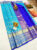 New Design Kanjivaram Pure Wedding Silk Saree Sky Blue Color w/ Blouse