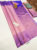 Beautiful Design Kanjivaram Pure Wedding Silk Saree Violet Color w/ Blouse