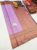 New Design Kanjivaram Pure Wedding Silk Saree Violet Color w/ Blouse