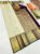 Trendy Design Kanjivaram Pure Wedding Silk Saree White Color w/ Blouse