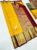 Kanjivaram Pure Wedding Silk Saree Yellow Color w/ Blouse
