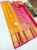 Kanjivaram Pure Wedding Silk Saree Yellow Color w/ Blouse