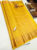 New Design Kanjivaram Pure Wedding Silk Saree Yellow Color w/ Blouse
