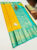 Latest Design Kanjivaram Pure Wedding Silk Saree Yellow Color w/ Blouse