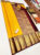 New Design Kanjivaram Pure Wedding Silk Saree Mango Yellow Color w/ Blouse