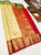 Latest Kanjivaram Pure Wedding Silk Saree Off White Color w/ Blouse