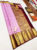 Trendy Design Kanjivaram Pure Wedding Silk Saree Rose Color w/ Blouse