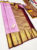Trendy Design Kanjivaram Pure Wedding Silk Saree Rose Milk Color w/ Blouse