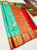 New Design Kanjivaram Pure Wedding Silk Saree Teal Green Color w/ Blouse