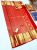 Matching Blouse Kanjivaram Pure Wedding Silk Saree Apple Red Color