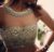 Mirror Work and Designer Blouse Cream Color