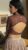 Eye Neck and Pearls Work Party Blouse Design Brown Color