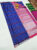Latest Box Design Plain Mphoss Saree Art Silk Blue Color w/ Blouse