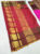 New Design Plain Mphoss Saree Art Silk Double(Green, Red) Color w/ Blouse