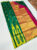 Plain Mphoss. Saree Art Silk Green Color w/ Blouse