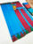 Plain Mphoss. Saree Art Silk Light Blue Color w/ Blouse