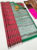Checks Box Design Plain Mphoss Saree Art Silk Red, Pink, Ink Blue Color w/ Blouse