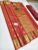 Trendy Design Pure Kanjivaram Fancy Silk Saree Fanta Orange Color w/ Blouse