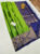 Pure Soft Silk Saree Olive Green Color w/ Blouse