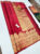 New Elephant Design Pure Kanjivaram Fancy Silk Saree Apple Red Color w/ Blouse